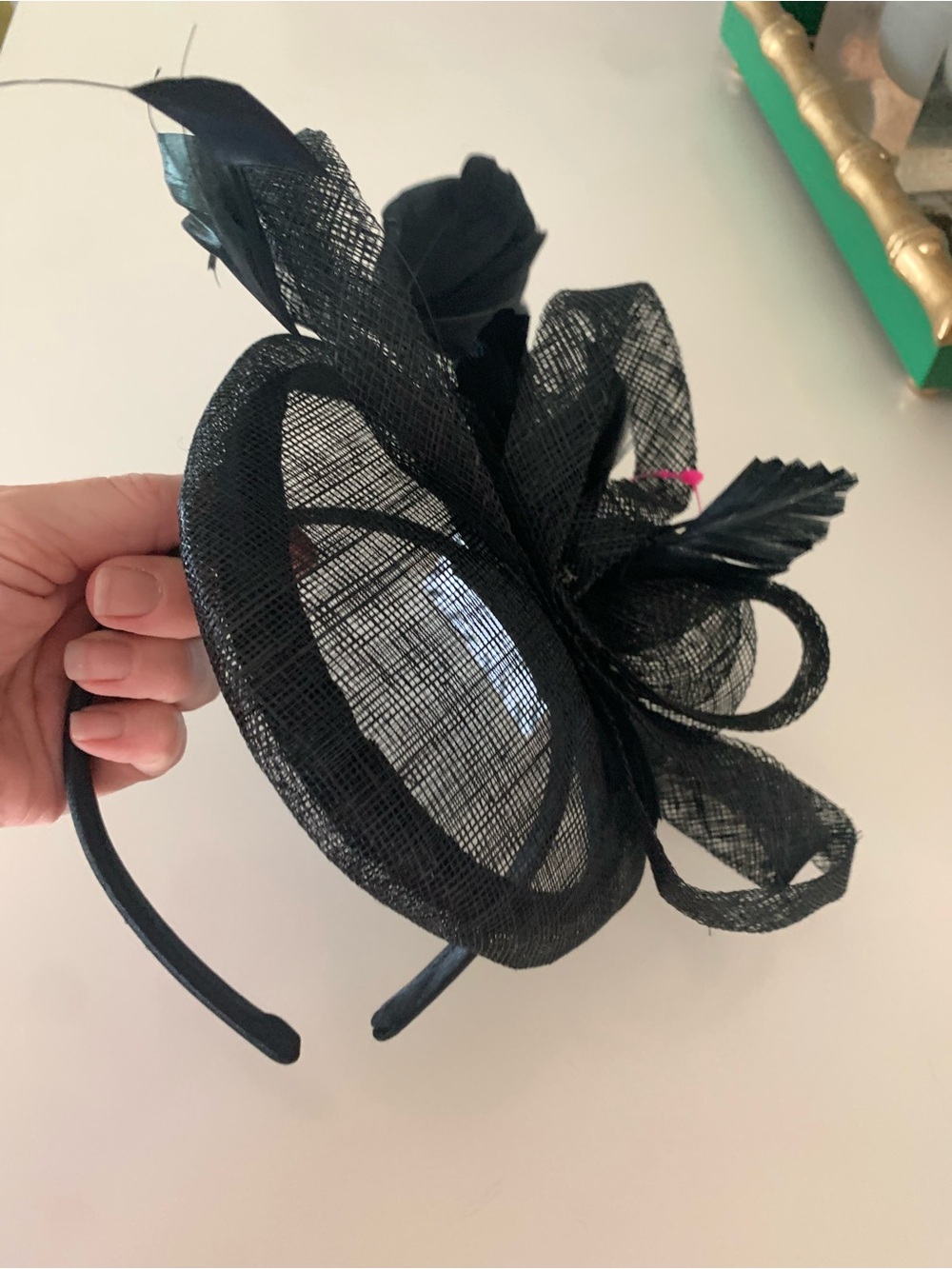 Pippa & Pearl Women's Fascinator Black Penny